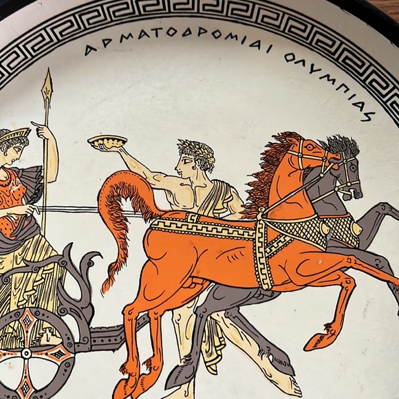 Greece ARTEMIS handmade terracotta plate hanging - Picture 3 of 6